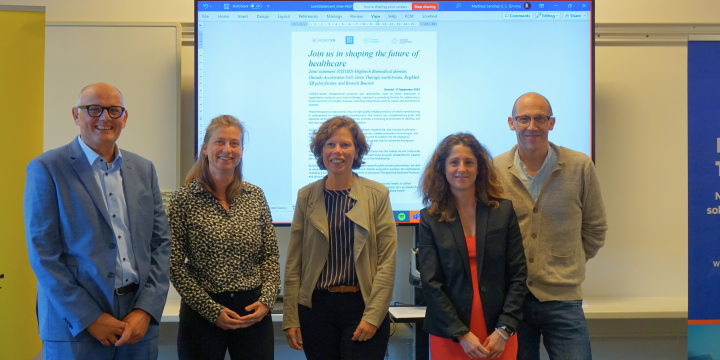 Representatives from four pioneering consortia supported by the Dutch National Growth Fund—NXTGEN Hightech, RegMed XB, Biotech Booster, and Oncode Accelerator— met to share their accomplishments to date and future plans.